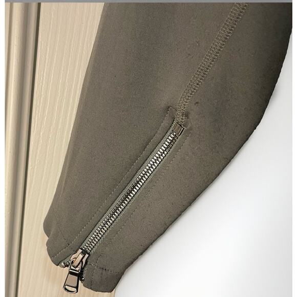 Womens Carbon38 Olive Green Performance Asymmetrical Zip Anorak Hoodie Jacket-S - Picture 4 of 5